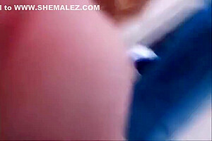 Very Hot Tranny Impregnates A Short Haired Doll On Camera