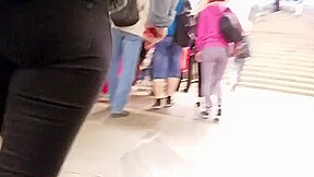Very nice russian ass in black jeans
