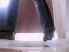 Video compilation of women in public toilet