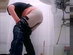 Video compilation of women in public toilet
