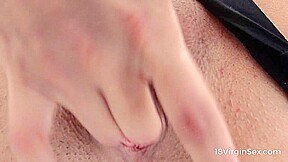 18 Virgin Sex - Playful blonde gets solo orgasm