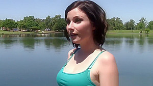 Vixen Veruca James takes a white splash to her cooter