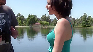 Vixen Veruca James takes a white splash to her cooter