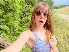 Voyeure See teen 18+ Masturbate Outdoor And Fuck !!