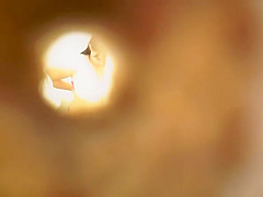Voyuer young woman in changing room