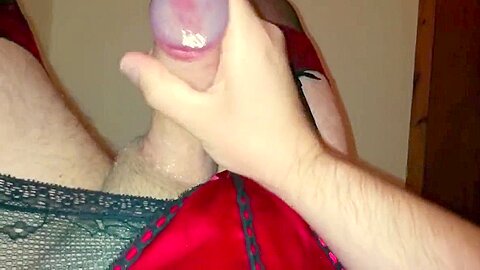 Wank And Cum In Kinky Lingerie - Slugsofcumguy