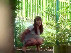 Watched asians urinate