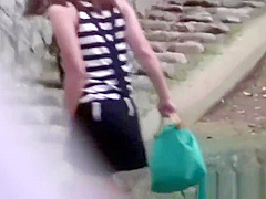 Watched asians urinate