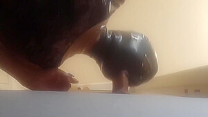 Wearing High Heels And Catsuit And Taking A Cock Down My Mouth And Pussy In Gloryhole