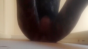 Wearing High Heels And Catsuit And Taking A Cock Down My Mouth And Pussy In Gloryhole