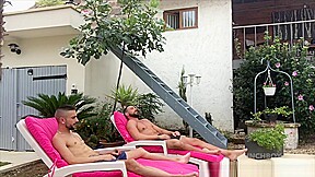 Webcam in the garden with Enzo Rimenez used by young straight - HomeWebCamera