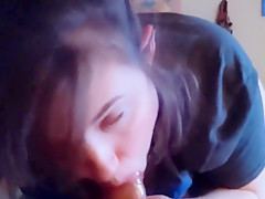 Wet sloppy blowjob