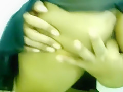 Wet wazoo arab Step mother receives finger drilled from behind