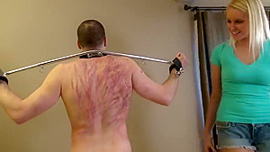 Whipped by hot blonde mistress Vanessa
