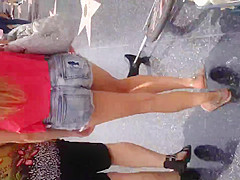 White ass tiny shorts
