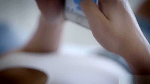 Whitney blindfolded Isiah then sucks and fucks his big black cock