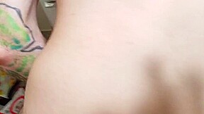 Wife fucks husband in hotel first time anal huge dildo