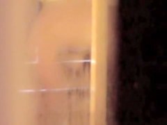 Wife is washing her delicious body on shower spy scenes