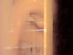 Wife is washing her delicious body on shower spy scenes