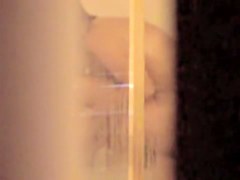 Wife is washing her delicious body on shower spy scenes