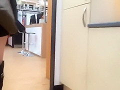 Wife shows a butt plug in public