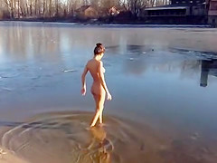 Winter naked swim - Kiev