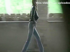 Woman pees