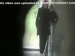 Woman pees