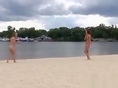 Young Nudists Having Fun