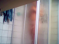 Young Step sister's ass and pussy in a shower