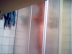 Young Step sister's ass and pussy in a shower