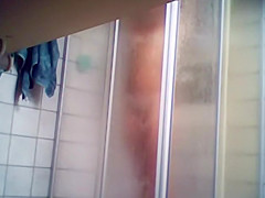 Young Step sister's ass and pussy in a shower