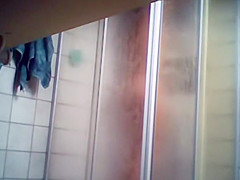 Young Step sister's ass and pussy in a shower