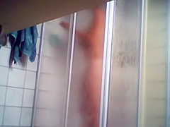 Young Step sister's ass and pussy in a shower