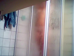 Young Step sister's ass and pussy in a shower