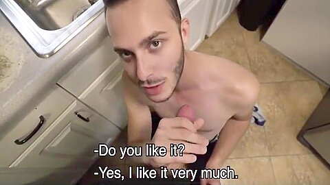 Young Straight Boy Paid By Gay Guy On Street Making Sex Movie POV