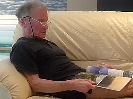 Young blonde with hot pussy hardcore fucked by grandpa