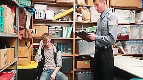 YoungPerps - Straight boy tricked into getting fucked by mall cop