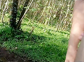 a naked walk outdoors