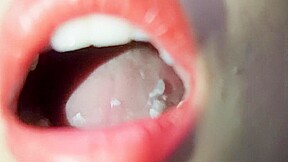 asian mouth closeup