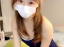 asian teen 18+ cutie masturbates with toy