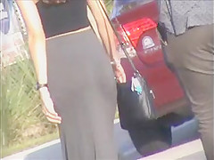 ass in dress, slow motion