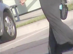 ass in dress, slow motion