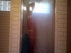 bbw wife in shower