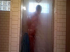 bbw wife in shower