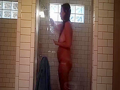 bbw wife in shower