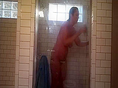 bbw wife in shower