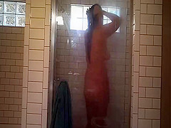 bbw wife in shower