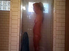 bbw wife in shower
