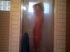 bbw wife in shower